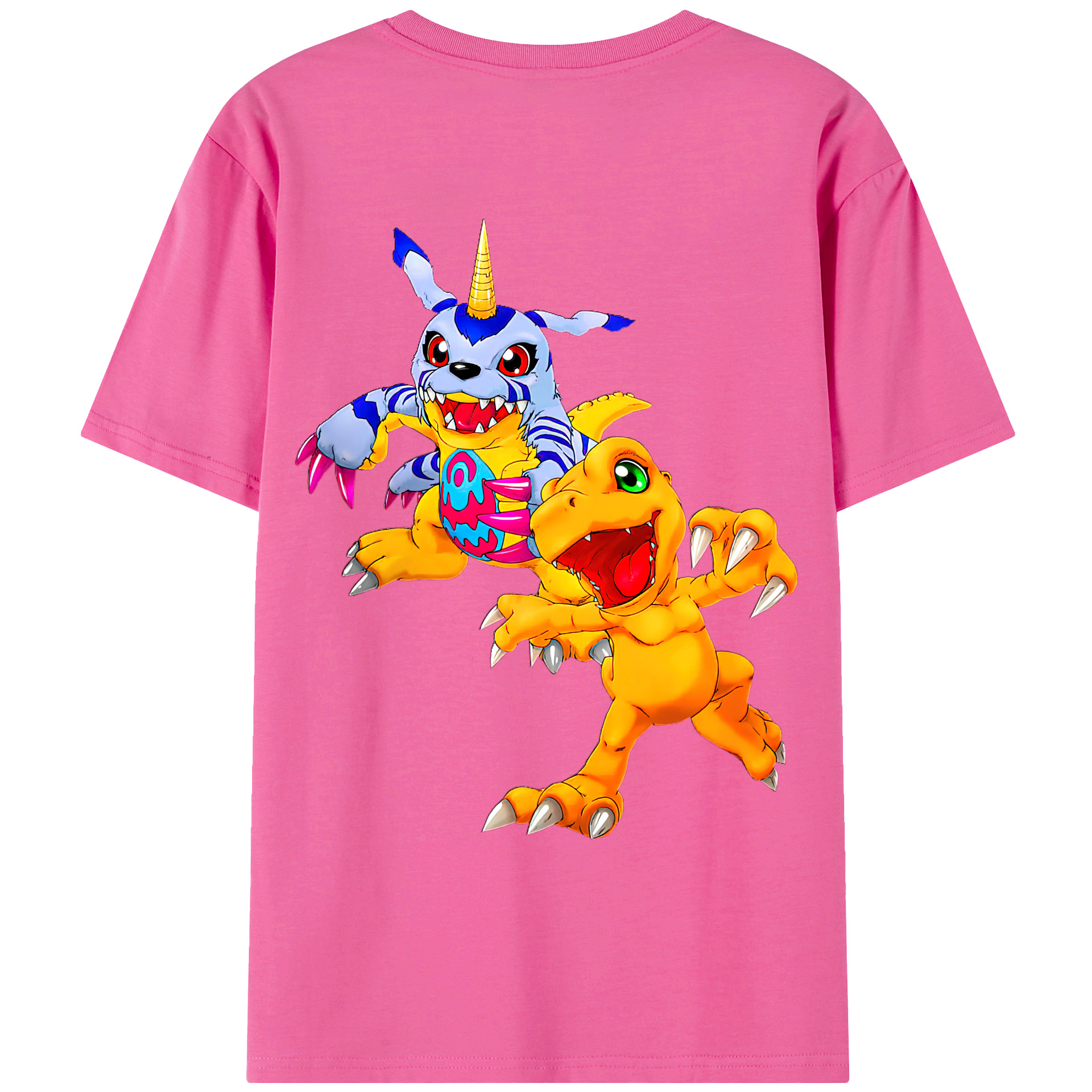 （画像用） Digimon デジタルモンスター/デジモン レディース半袖Tシャツ(バックプリント)